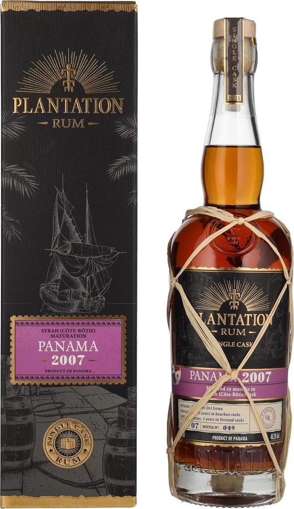 Plantation Rum PANAMA 2007 Syrah Cask Maturation Edition 2021 46,2% Vol. 0,7l in Geschenkbox