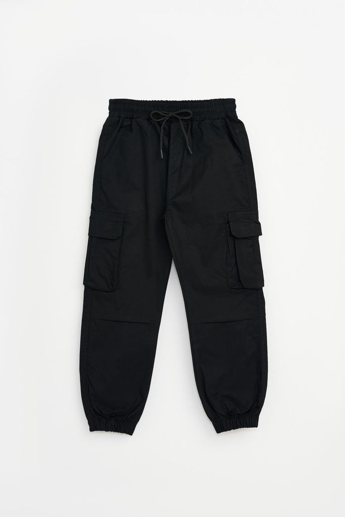 Bonito | Jungen Jogginghose Cargo - Größe 128 (7–8 Jahre) - Gabardine - Atmungsaktiv, bequem und praktisch