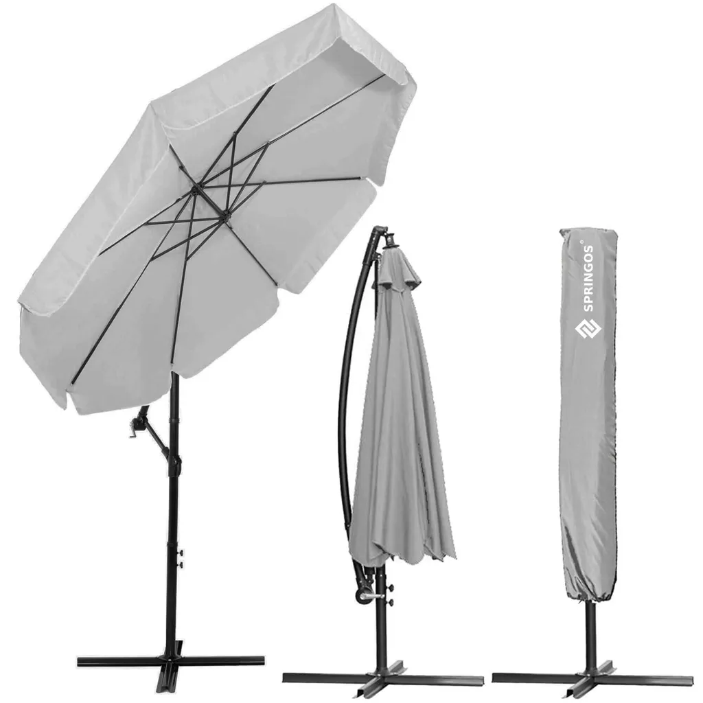 Offerta Shock Ombrellone XXL 350cm Springos®: Qualità al Miglior Prezzo