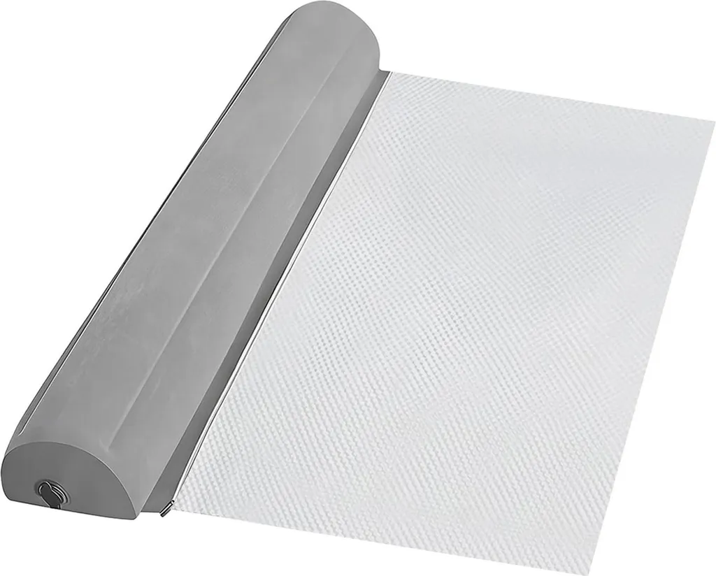 Protection antichute lit enfant en PVC gris - Barrière gonflable 120cm