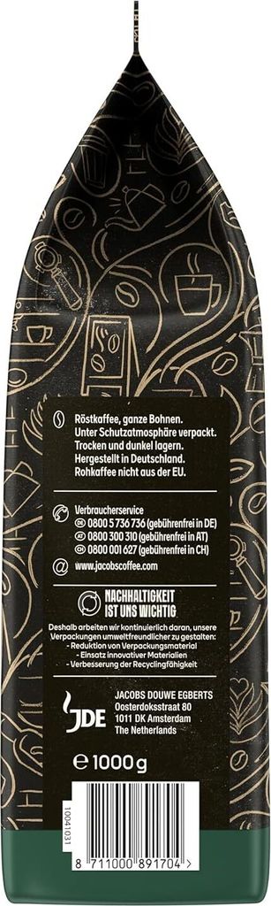 Jacobs Barista Editions Crema 1 kg ziarnista Zdjęcie produktu 6