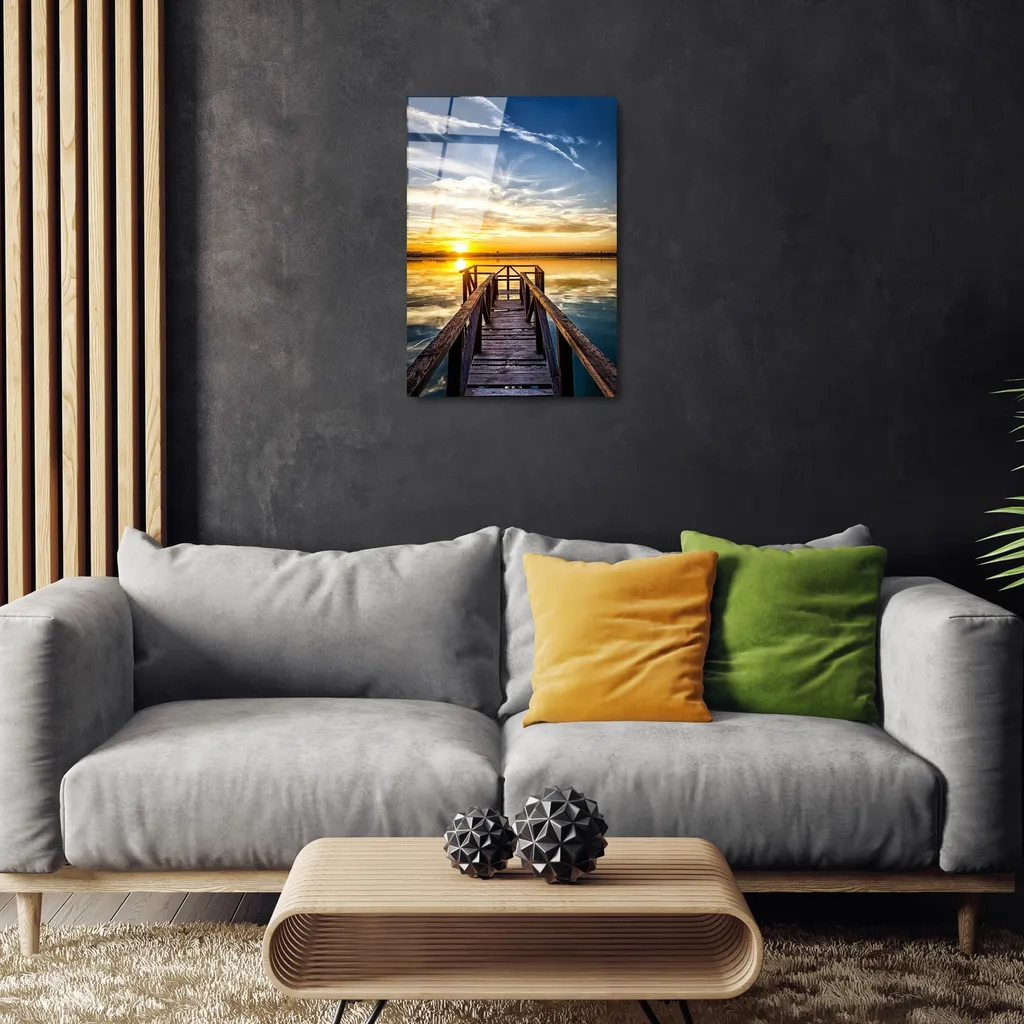 Wallity UV-402 Quadro in Vetro Temperato 50x70 Multicolore | Design Moderno - 3