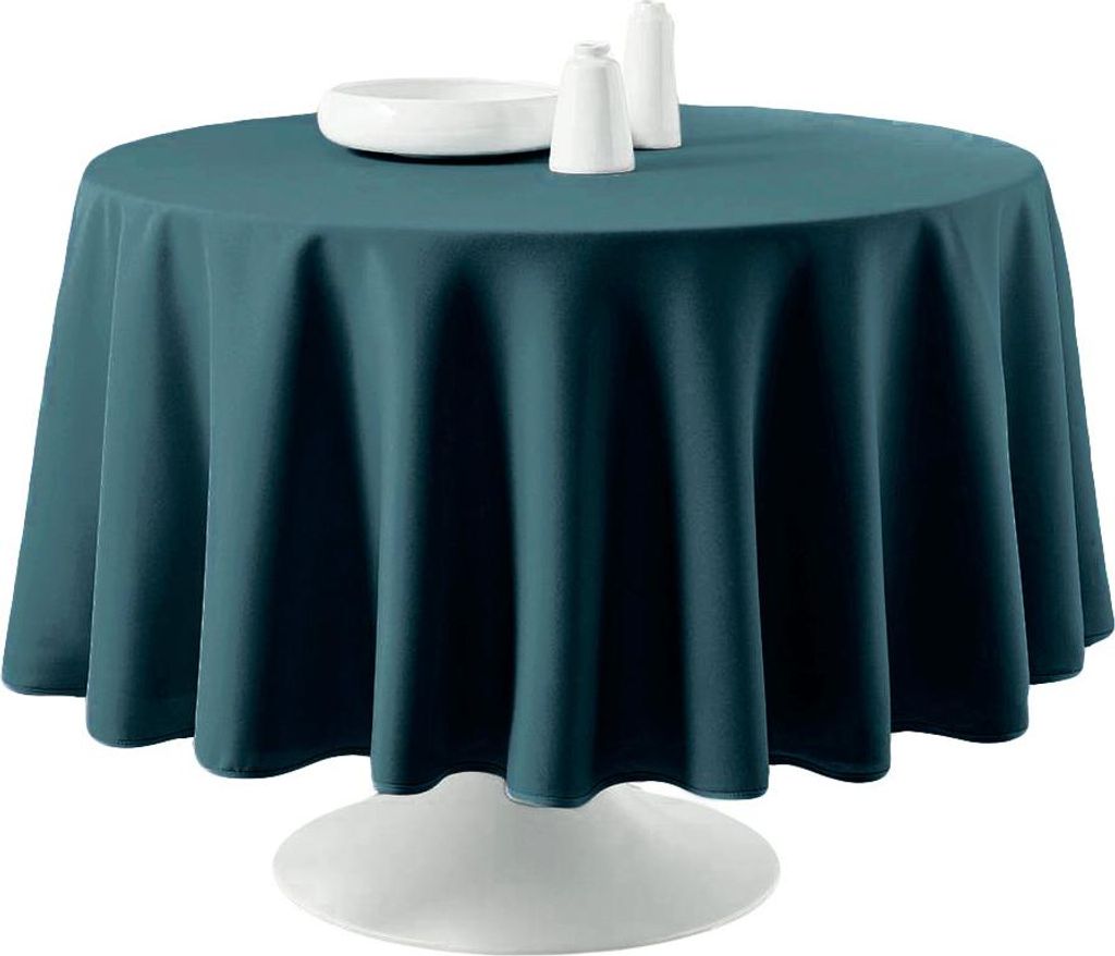 TODAY Tischdecke Ova rund 180 cm 100% Polyester glatt unifarben