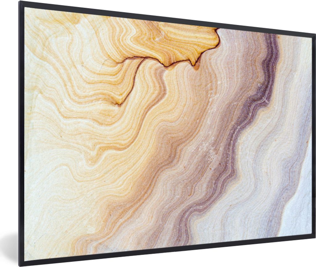MuchoWow® MuchoWow® Gerahmtes Poster Marmor - Textur - Produktbild 