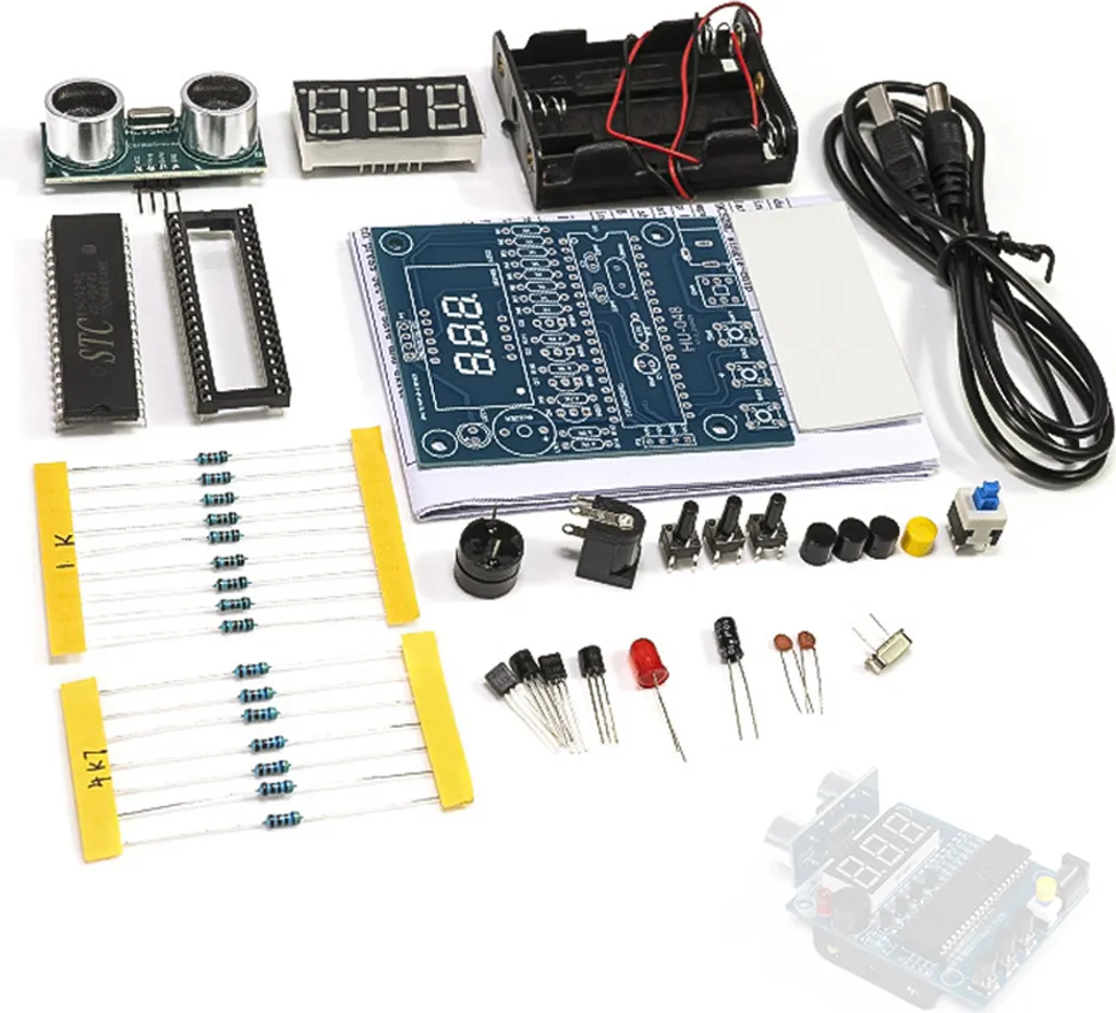 Kit Sensore Distanza Ultrasuoni 51 MCU | Parti per Saldatura Fai-da-Te