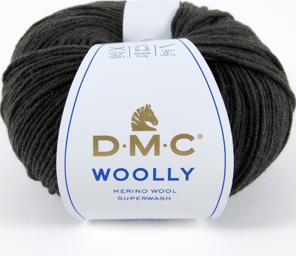 DMC Wolle "Woolly" Wolle – 100% Wolle aus Australien, 488, (Farbe 123)