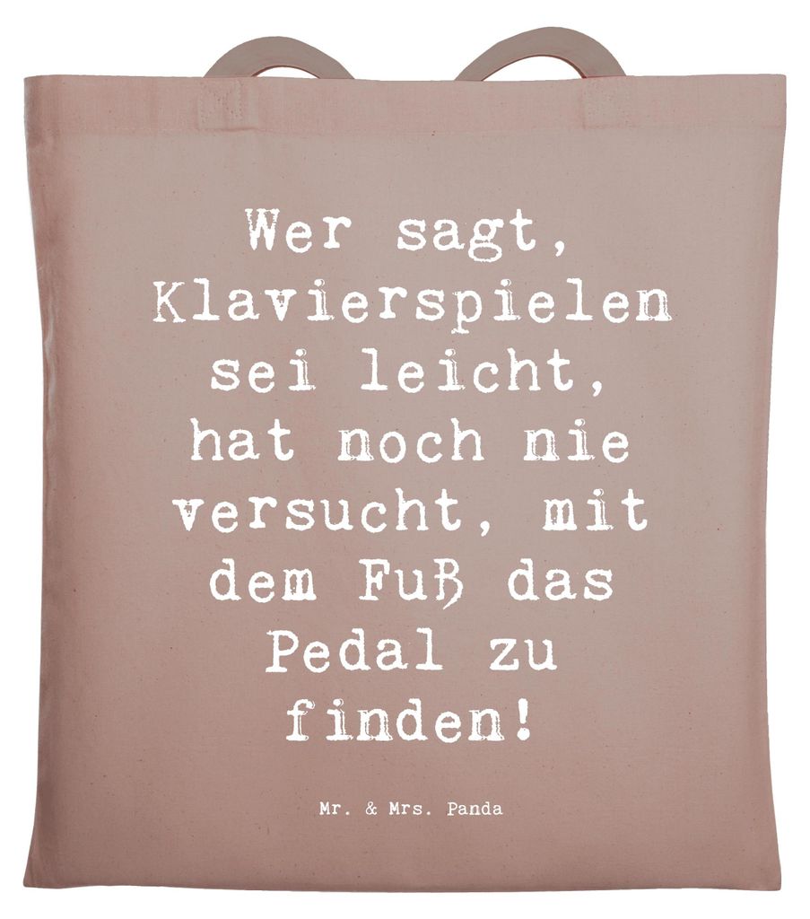 Mr. & Mrs. Panda Uni Tasche Spruch Klavier Herausforderung Produktbild 