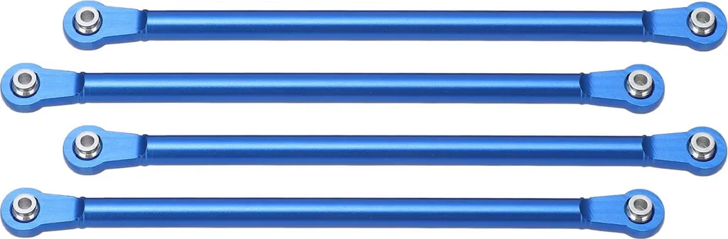 4 pezzi RC link di sospensione superiore in lega di alluminio Anti Deformation Link Set per LOSI 1/8 LMT 4WD LOS04022 auto blu