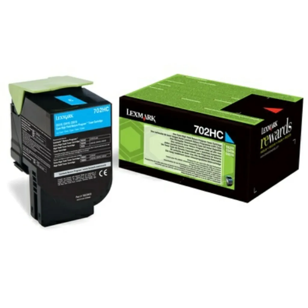 Toner Eco-Friendly Lexmark 702HC Ciano | Stampa Sostenibile 70C2HC0