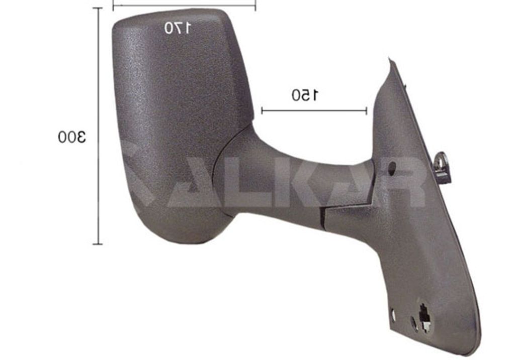 ALKAR 9238960 Außenspiegel Seitenspiegel Rechts für FORD Transit Mk6 Kasten (V347, V348, FA) Beheizt Konvex Elektrisch