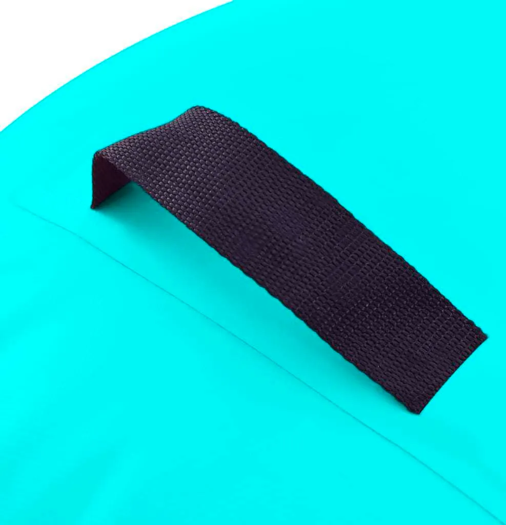 Apprendre la gym sans risque : Rouleau gonflable 120x90 cm vert PVC