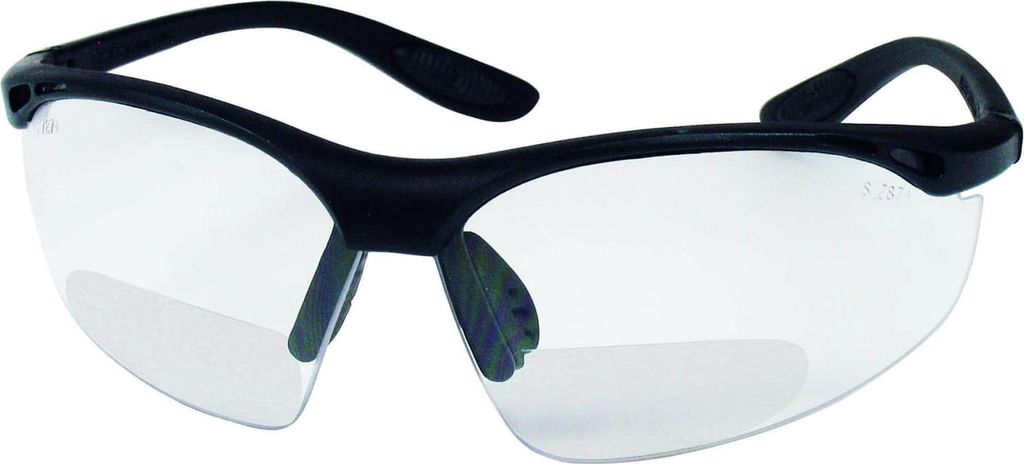 Schmerler Schutzbrille Modell 633 Bifocal - verschiedene Dioptrien, Sehstärke von 1,5 - 3,5 mit klarer Scheibe, beschlagfrei und kratzfest, Arbeit...