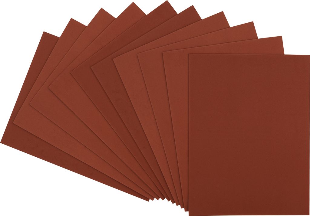VBS Moosgummi Set 2 mm 10 Blatt 30x40 cm Bastelmaterial Schaumstoffplatten Dunkelbraun