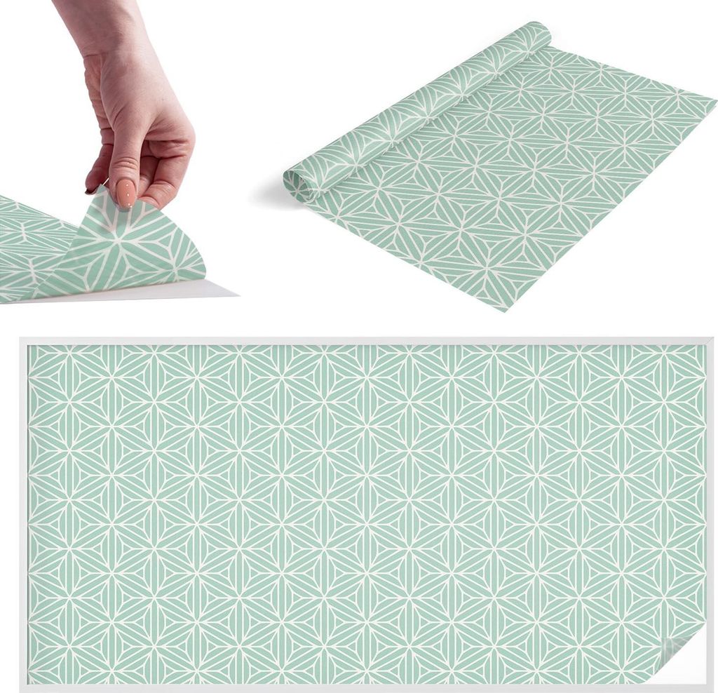 Buntglasfolie für Fenster – 100x200 cm – Stained-Glass-Fensterfolie, dekorativ & blickdicht – Selbstklebende Glasdekorfolie im Buntglas-Desi...