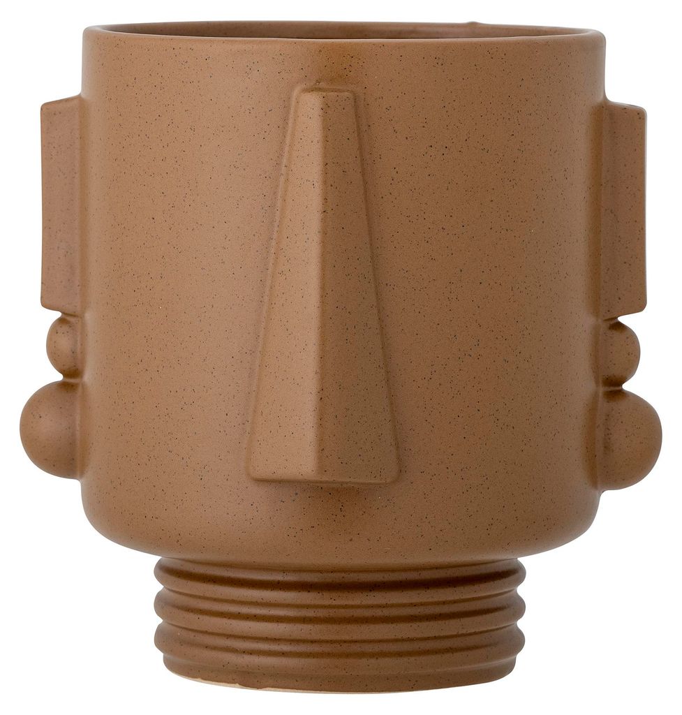 Guxim Blumentopf, Braun, Steingut Produktbild 