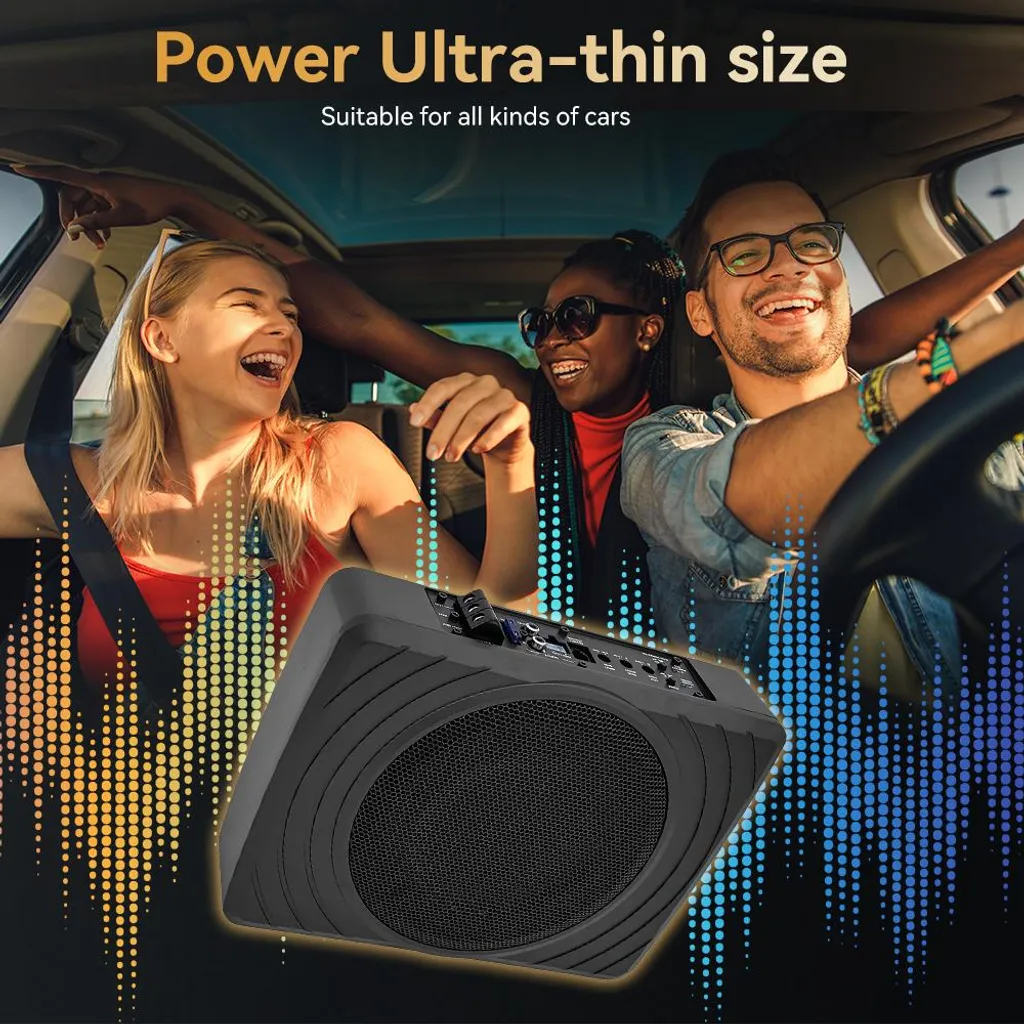 Caisson de Basse Subwoofer Actif 8 Pouces - Son Puissant Design Discret - 3