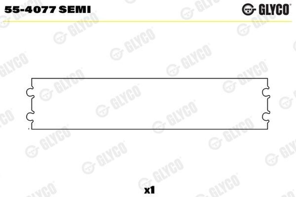 GLYCO Pleuelbuchse 55-4077 SEMI für OPEL Corsa D Schrägheck (S07) 25,0mm