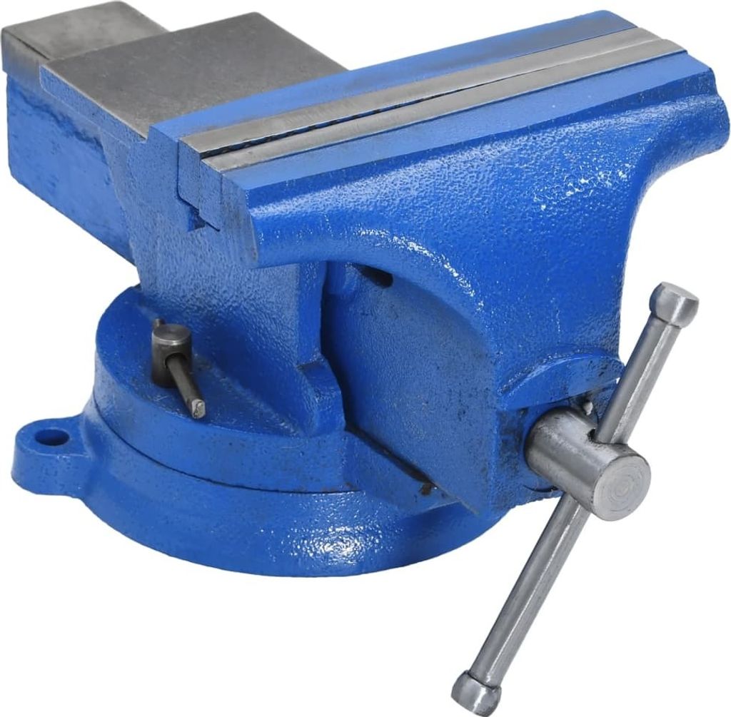 Schraubstock Blau 150 mm Gusseisen