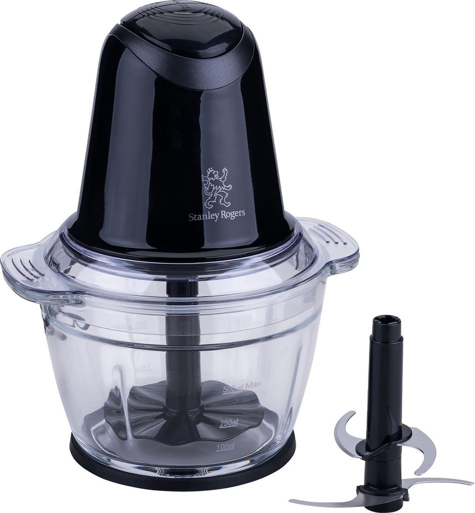 Stanley Rogers Standmixer und Smoothie Maker, 500W, 1L Glasbehälter, 4-Klingen-System inkl. Mixaufsatz Perfekt für Smoothies, Suppen und mehr