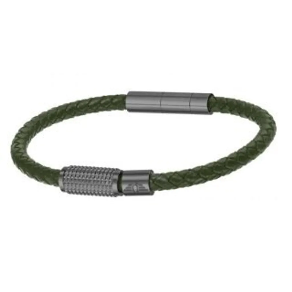 Bracelet vert Urban Texture Police : idéal pour un look quotidien stylé