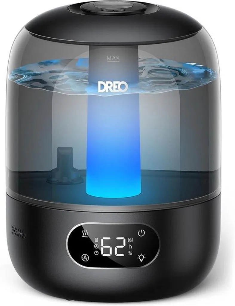 Humidificateur ultrasonique 2,5 L blanc avec arrêt automatique d'eau