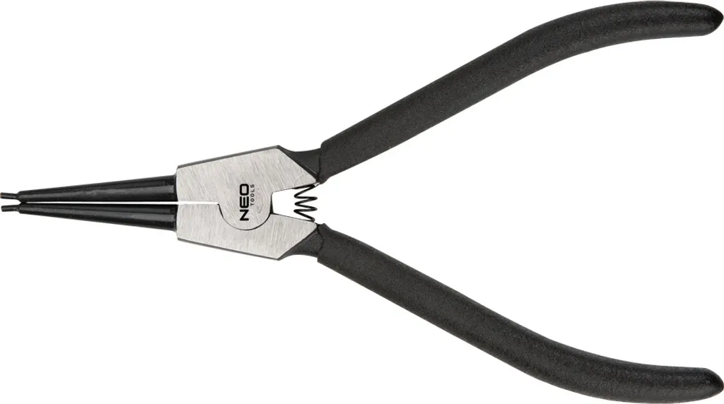 Pince à circlips 170 mm coudée à 90° avec poignées antidérapantes PVC