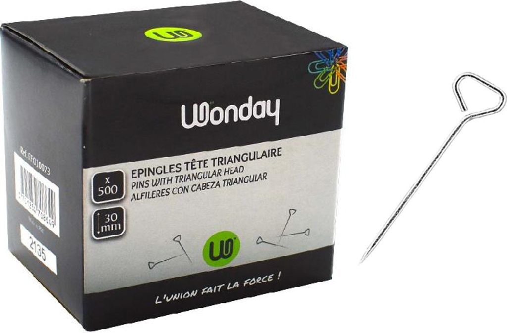 Wonday FFI010073  Wonday Stecknadel mit dreieckigem Kopf, Immagine del prodotto 