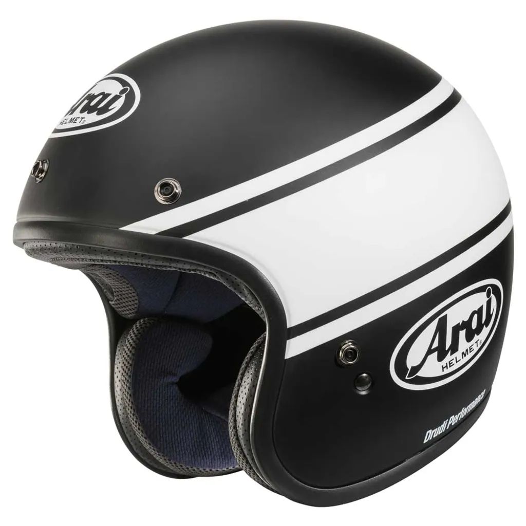 Casque ARAI Freeway Classic Bandage Noir - Fibres Hautes Performances