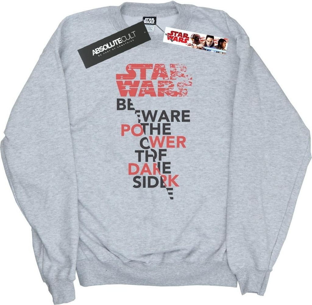 Star Wars - "The Last Jedi Power Of The Dark Side" Sweatshirt für Herren BI46206 (L) (Grau)