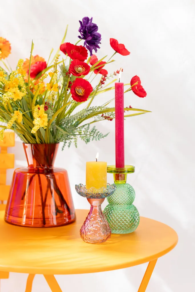 J-Line Dahlia Ying Artificiel Mix 4 Assorti - Fleur Déco Haut de Gamme - 3
