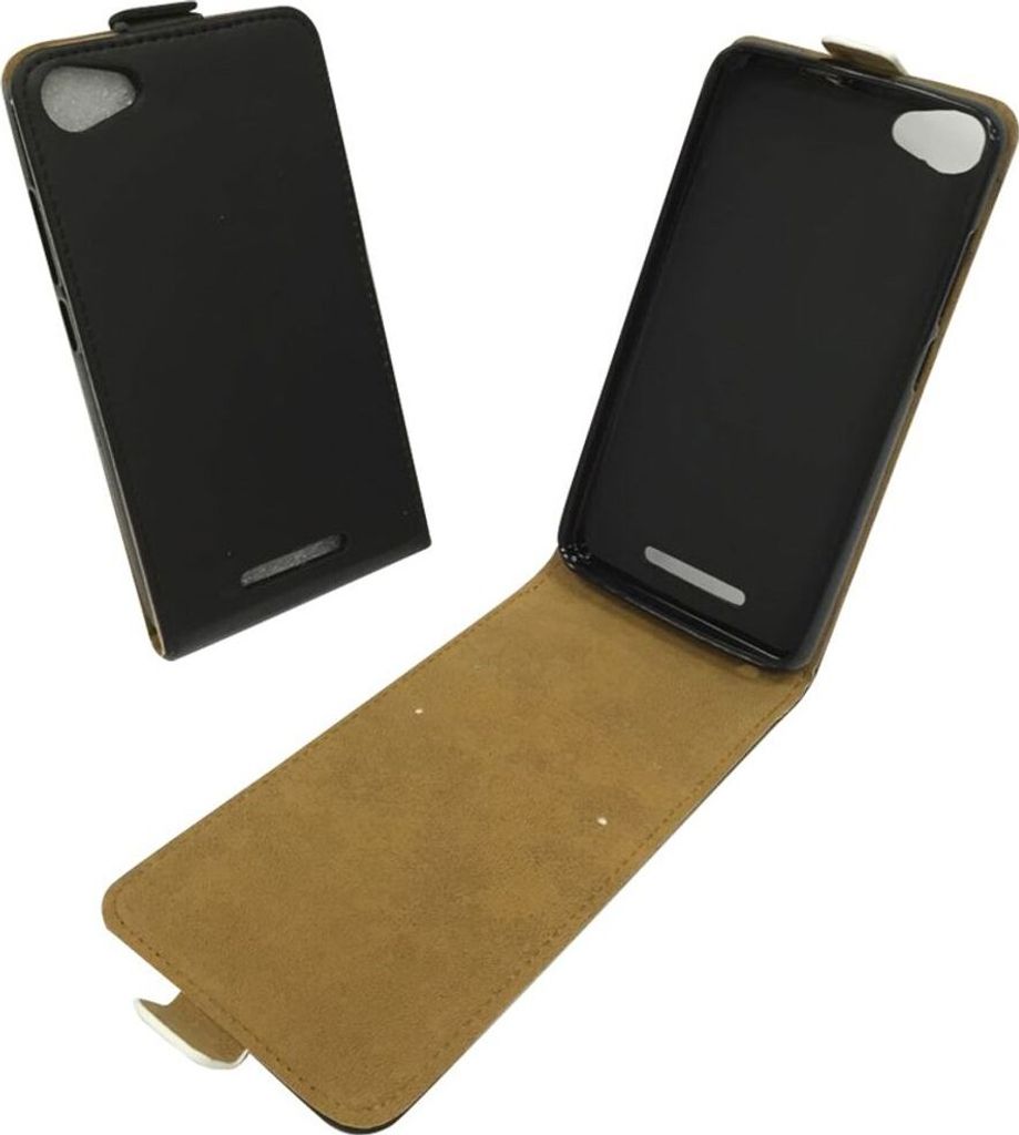 Handyhülle Tasche für Handy Wiko Jerry Schwarz Produktbild 