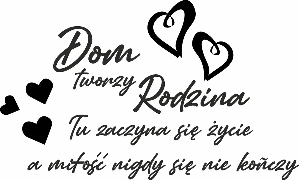 Decalcomania Murale Professionale 100x50cm NC_004 - Family Life Love