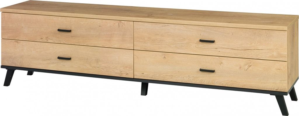 Furniture24 Lowboard John 07 Unterschrank Tv Schrank Fernsehenschrank Fernsehentisch mit 4 Schubkästen