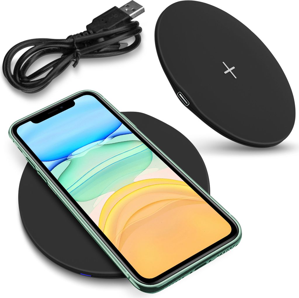 Qi Schnellladegerät Kabellos Apple iPhone 11 Pro Max Wireless 15W Ladestation