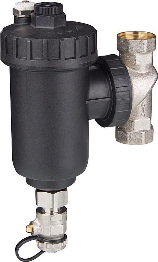 Schlammabscheider mit Magnet Magnetit Maxi Schmutzfänger Magnetitfilter Heizung : 9003299-DN25