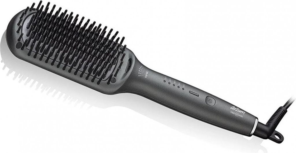 Arzum Trendcare: Haarglätterbürste mit einstellbaren Temperaturstufen in Schwarz