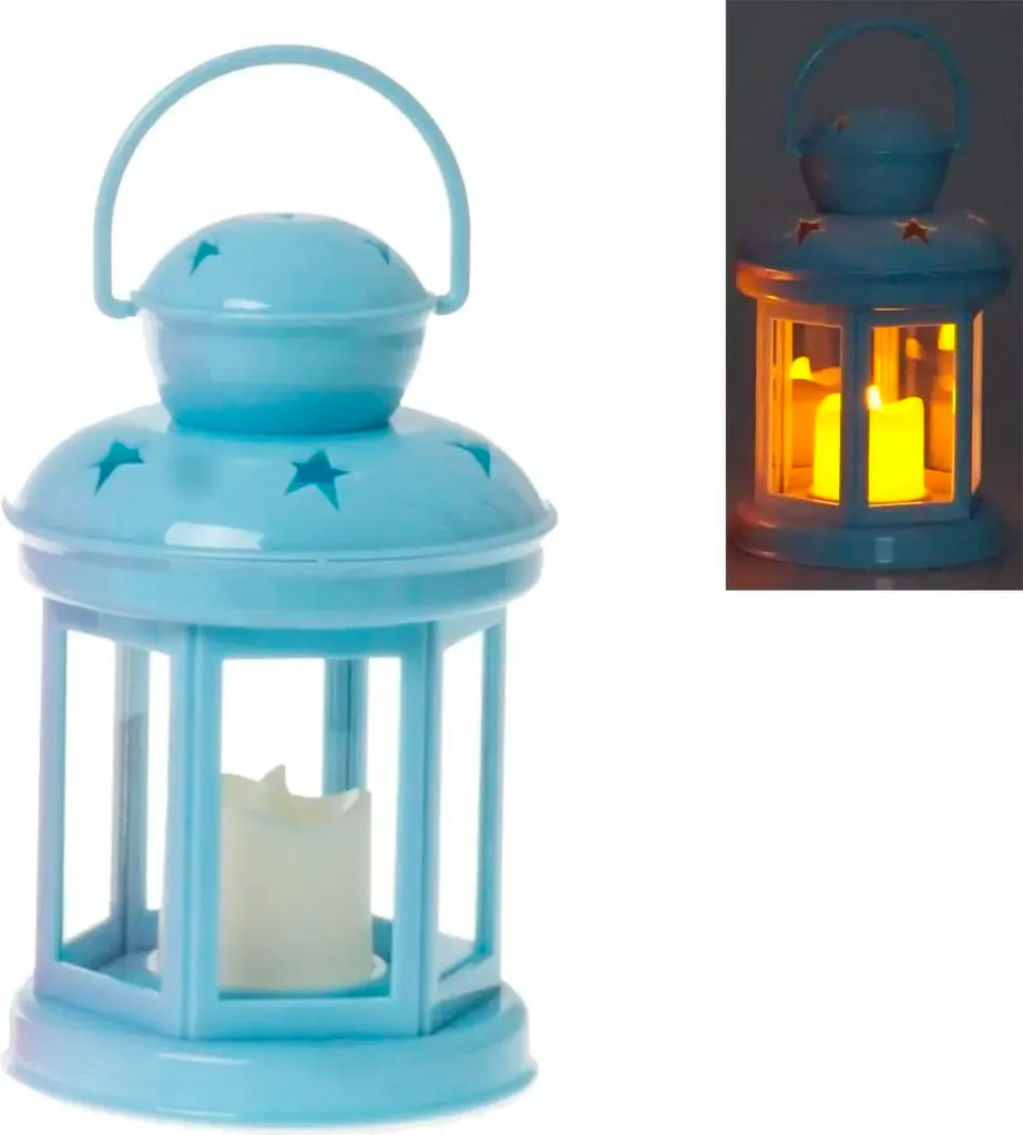 Grande Lanterne de l'Avent Bleue pour Messe de Rorate - Modèle Enfant