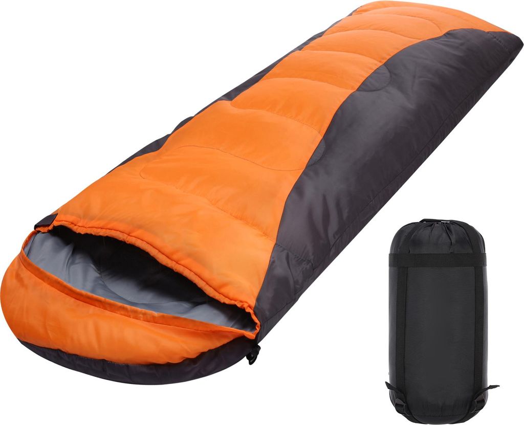 Lixada Schlafsack für Erwachsene Jungen und Mädchen 4 Jahreszeiten Camping Warmer Schlafsack Wasserdicht mit Aufbewahrungstasche für alle Jahres...