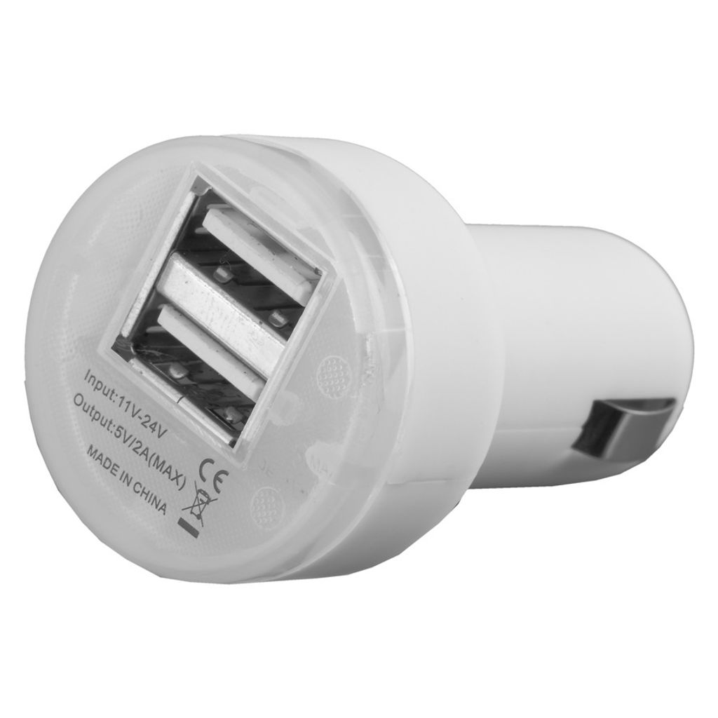 PETER JÄCKEL Premium USB Car Charger DUAL 2 A White