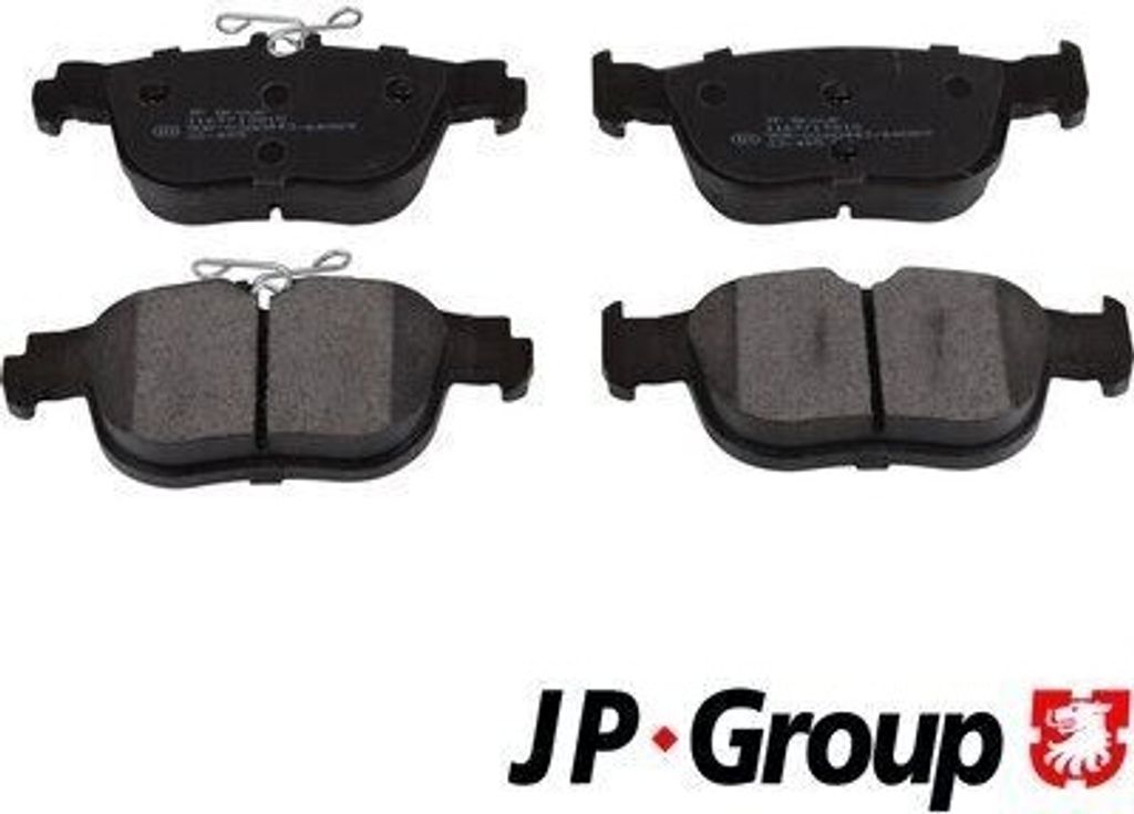 JP GROUP 1163713810 - OE 5WA698451 Bremsbeläge, Hinten für Golf VIII, Octavia IV (NX), A3 (8Y), Leon (KL), Caddy V (SB)
