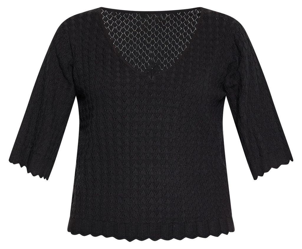 ALBEE damen pullover - schwarz, XL