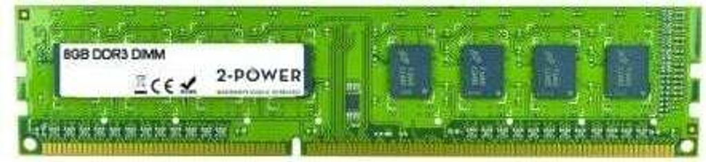 2-Power MEM0304A, 8 GB, 1 x 8 GB, DDR3, 1600 MHz, 240-pin DIMM, Grün