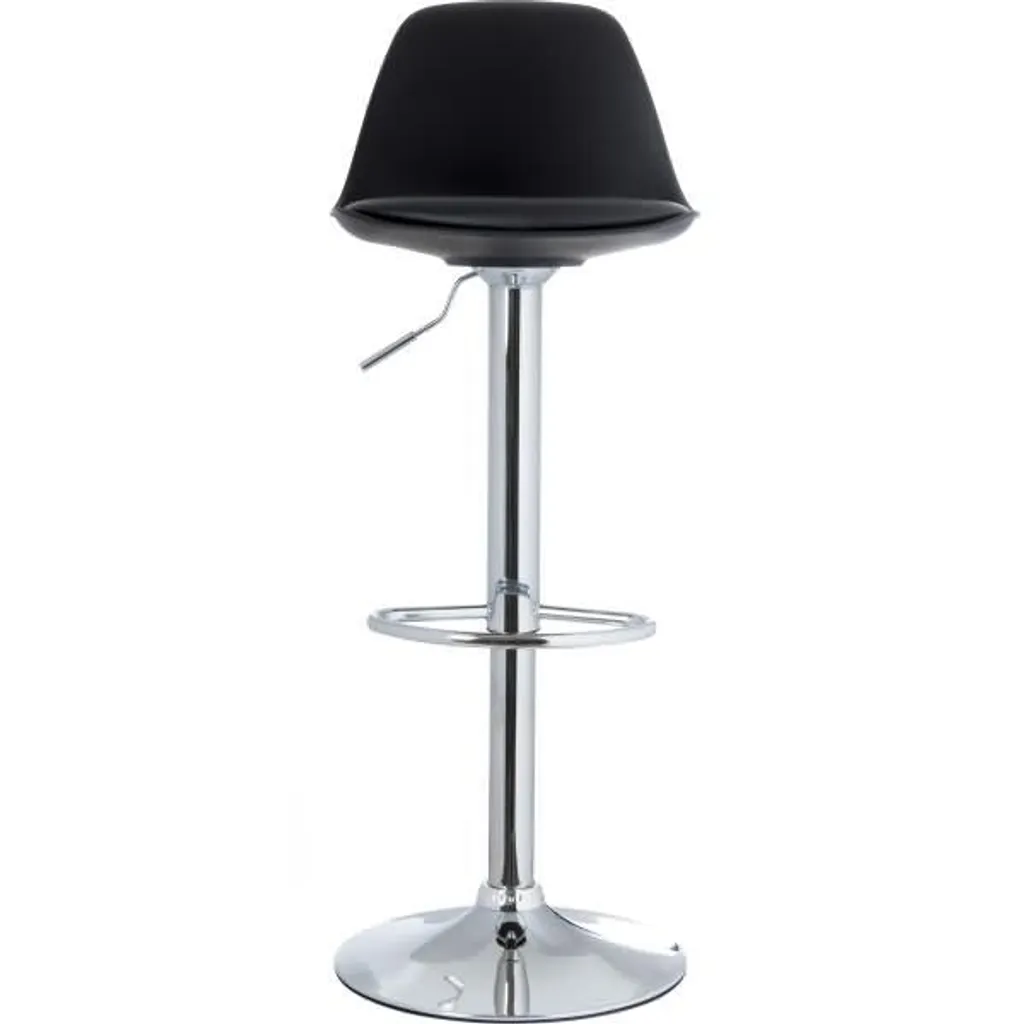 Gagnez de l'espace avec ces 2 tabourets de bar Bobba noirs compacts