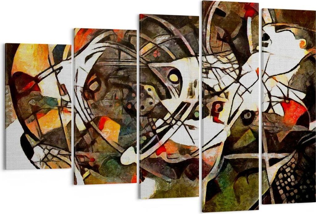 Bild auf Leinwand - Leinwandbild - Abstraktion modern - 150x100cm - Wand Bild - Wanddeko - Leinwanddruck - Bilder - Kunstdruck - Wanddekoration - L...