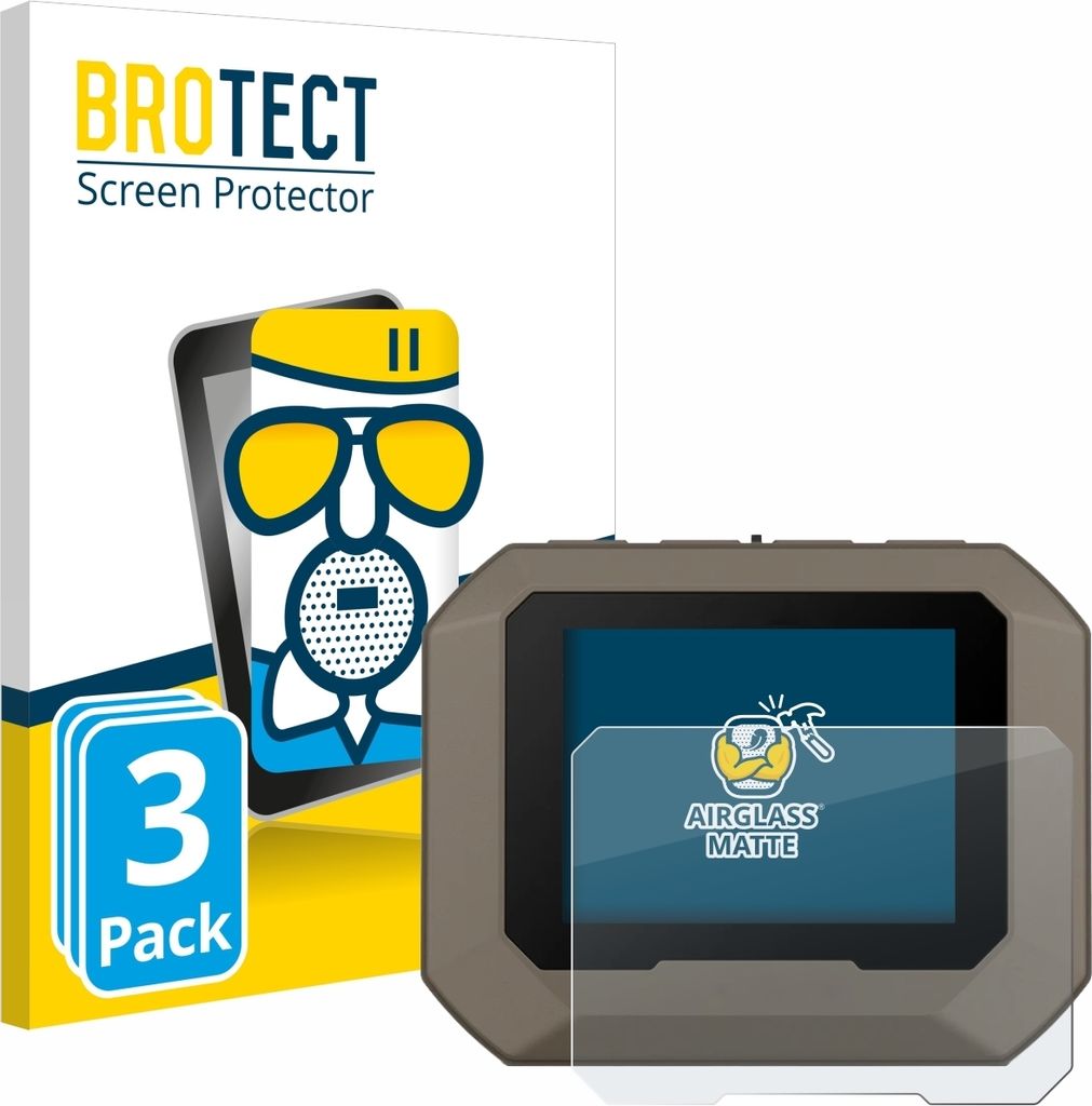 3x BROTECT Entspiegelungs Schutzglas für Garmin Xero C1 Pro Schutzfolie Panzer Folie Glas Display Schutz matt