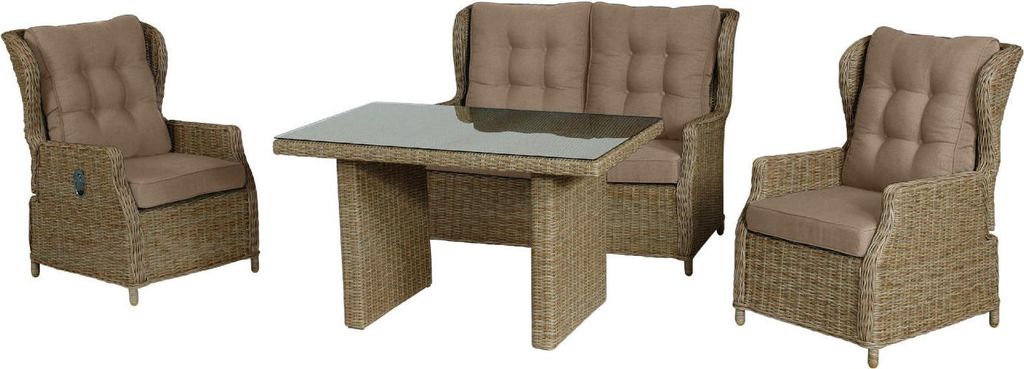 Inko Loungegruppe Leona inkl. Kissen, beige