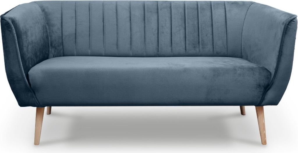 BETTSO 3 sizer Sofa im skandinavischen Stil PIK 3 MON77 Navy Blau Dunkelblau Marineblau