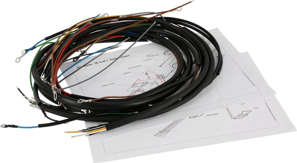 Faisceau câblage IWL TR150 Troll - Fils haute résistance 12 Volts