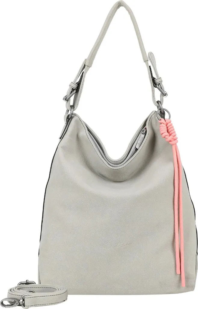 Sac hobo léger et spacieux gris clair Bitzi01 - Fini les sacs lourds