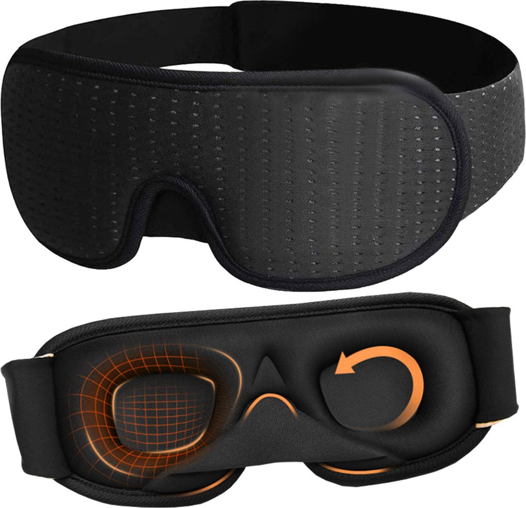 Opaska na oczy do spania 3D ZACIEMNIAJĄCA ODDYCHAJĄCA Zdjęcie produktu 
